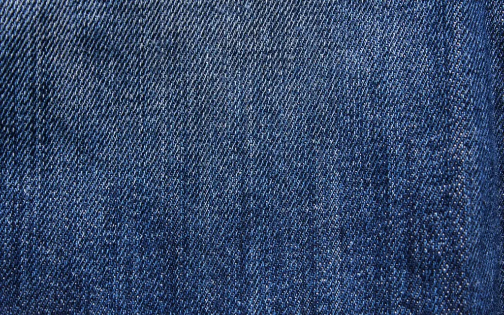 Blue fabric texture for comparing pants material properties
