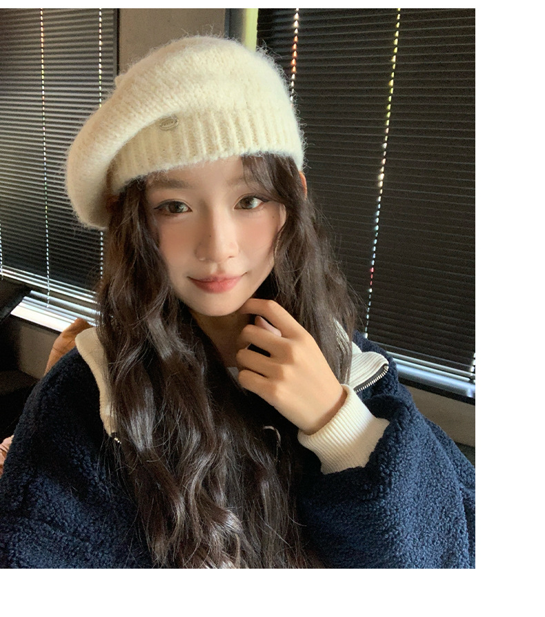 Soft-Texture Knit Beret