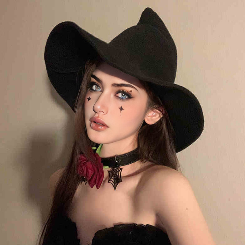 Pointed Knit Witch Hat