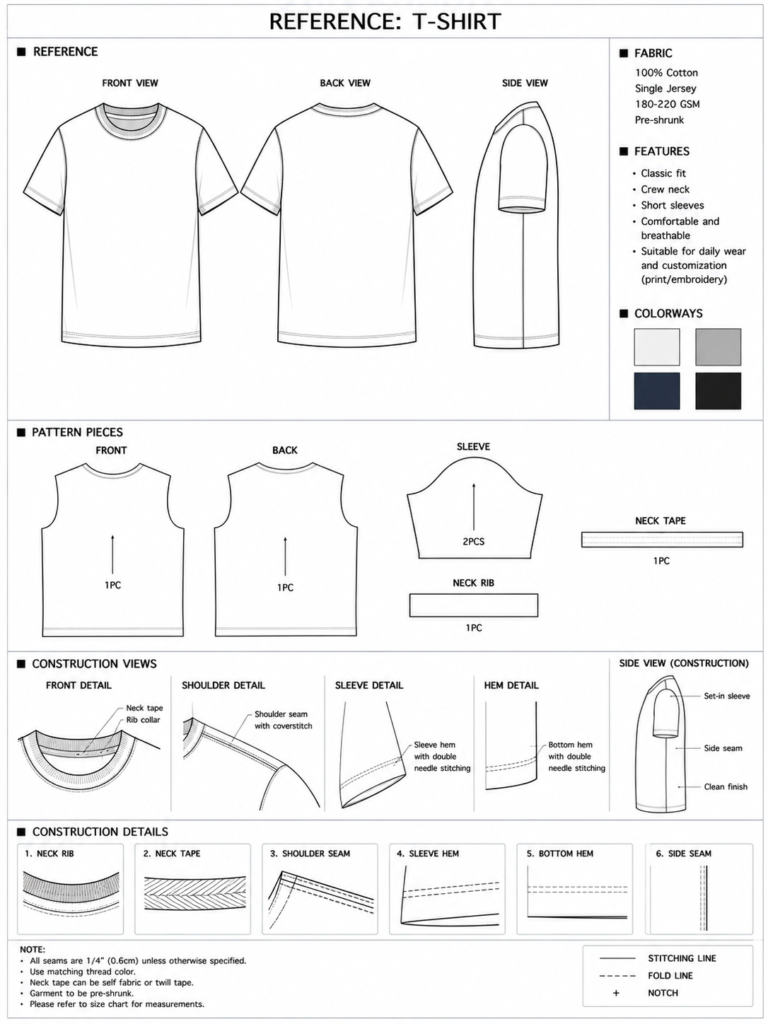 Custom Apparel Pattern & Development Pack