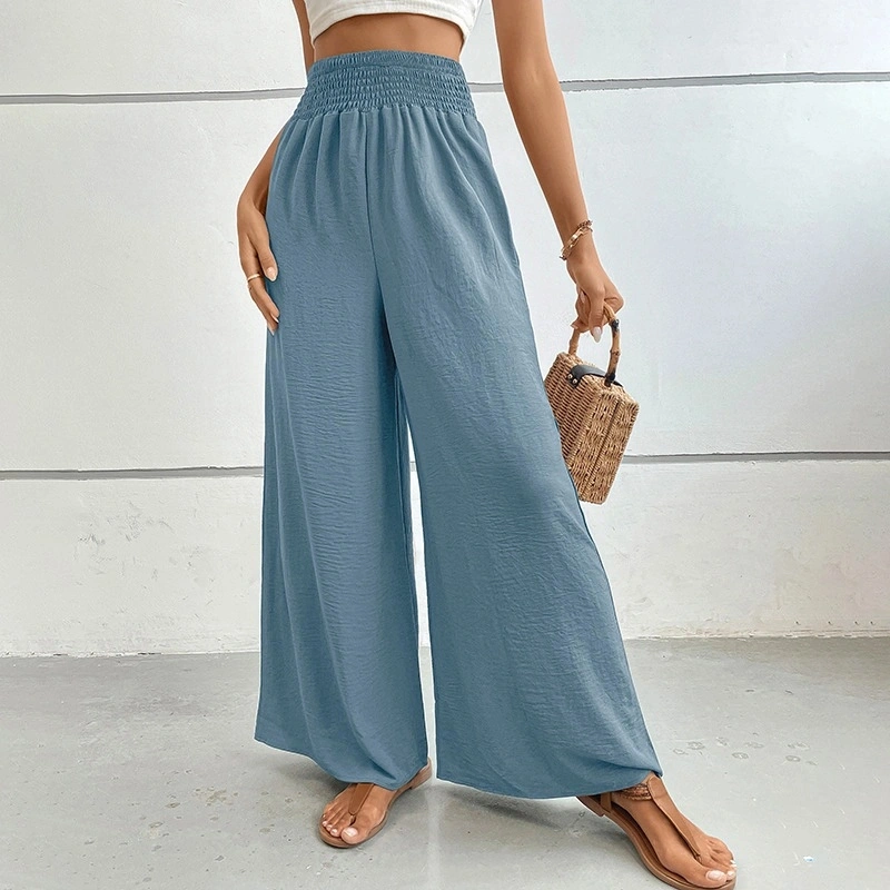 Relaxed Wide-Leg Casual Pants