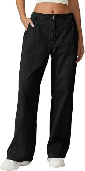 High-Waist Relaxed Straight-Leg Pants MHPA3116