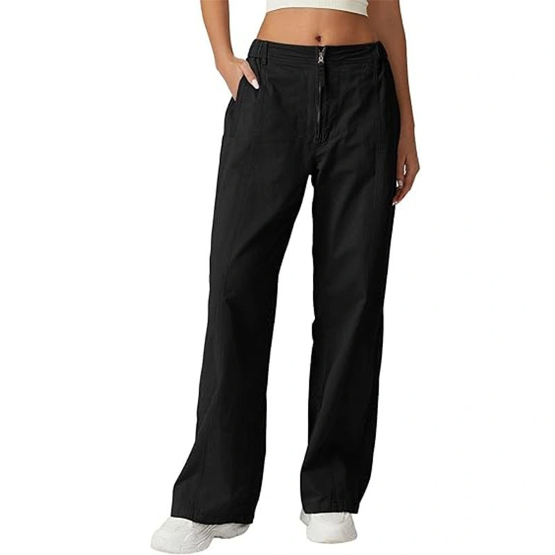 High-Waist Relaxed Straight-Leg Pants