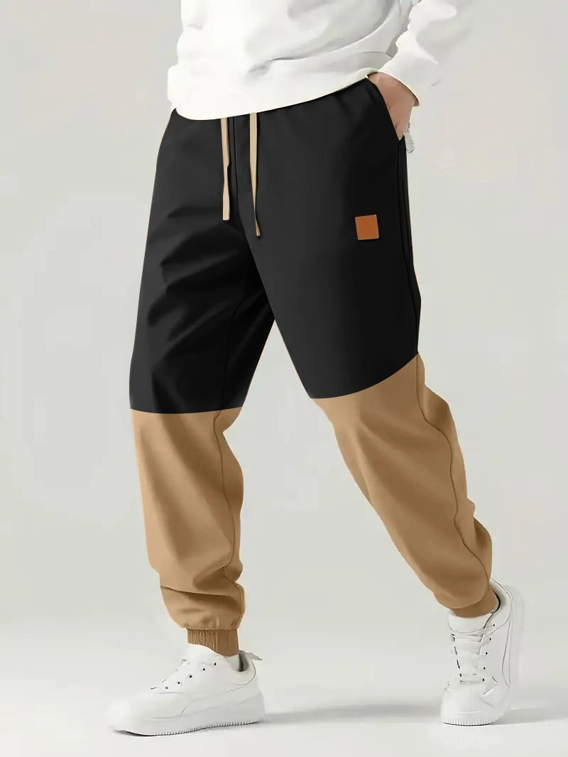 Fleece Colorblock Jogger Pants