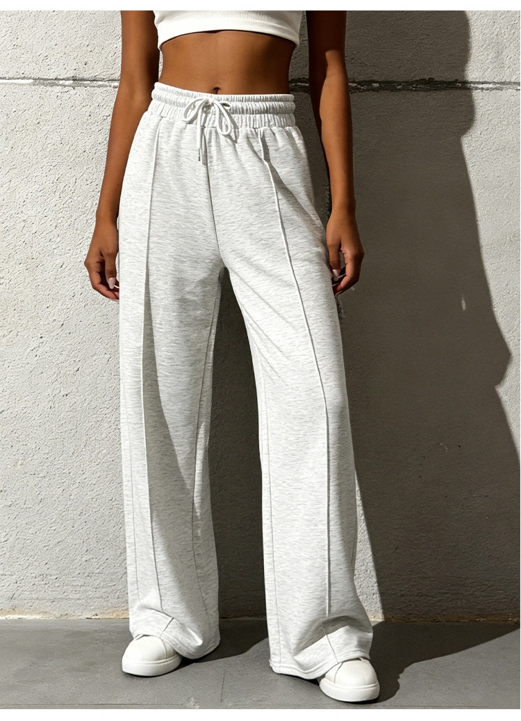 High-Waist Wide-Leg Jogger Pants 864923037000